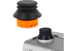 ARO Espresso™ Pojemnik na pojedynczą dawkę z silikonowym mieszkem i wagą zapobiegającą popcornowi | kompatybilny z Breville/Sage Barista Express, Pro, Touch i Impress (plastik, czarny)