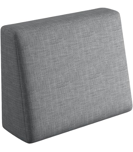 sunnypillow Coussin Dossier pour Palette Matelas Extérieur - Appui 60 x 40 x 20/10 cm - Confortable Coussins pour Canapé Jardin, Salon, Terrasse, Balcon - Ecru
