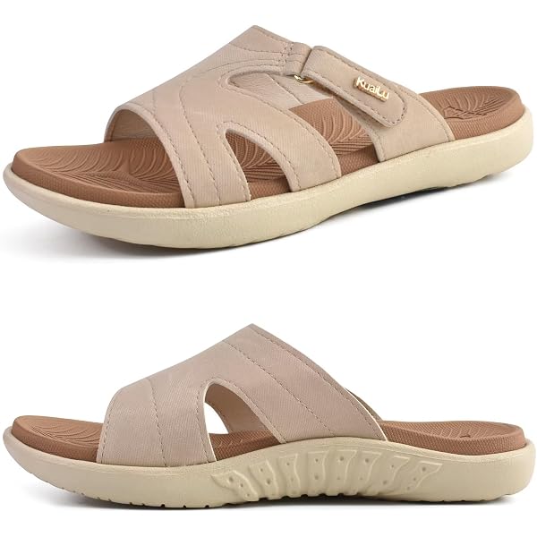 Sandales Femme Massage JOMIX - Fabriqué En Italie - Semelle Anatomique Rembourrée - Boucle Réglable - Antidérapante