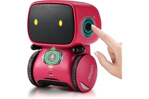 CKBUITY Talking Robot Toy for Girls Boys Kids Age 3 4 5 6 7, Intelligent Robot Toys Kids Robots for Girls Boys, Interactive Toy Robots Smart Robot Can Sing, Talk Walk and Record (Red)