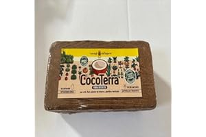 I CONSIGLI DELL'ESPERTO SRL Cocoterra – Fibra di Cocco Naturale 650g (Espande fino a 9 litri) | Substrato Ecologico per Terrari, Piante, Orchidee, Bonsai | 100% Biodegradabile