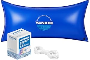YANKEE POOL PILLOW Yankee Poolkissen Winter 120x240 cm | Aufblasbares Pool Luftkissen für Poolabdeckung Winter | rechteckiges, kältebeständiges & reißfestes PVC Schutzkissen zum Überwintern des Pools