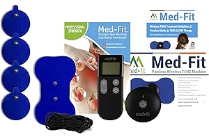 Med-Fit Wireless Rechargeable TENS Machine, Does not Require Leads, The Wireless Tens Module Gives Instant and targeted Pain Relief for Back, Neck, Shoulder, Sciatica, Endometriosis, Period Pain
