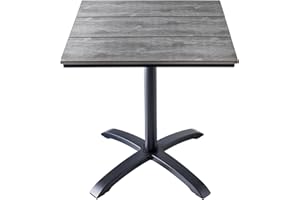 ‎RIESS AMBIENTE Riess Ambiente Outdoor Bistrotisch DESIGNO 70cm - schwarz grau - Aluminium wetterfest Gartentisch Balkon Terrasse modern