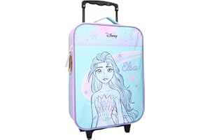 DISNEY Frozen Eiskönigin ELSA Trolley Koffer 12 L Mädchen Handgepäck Kinder Kinderkoffer Reisekoffer Spielzeug Kindertrolley Innenmaße: 40 x 30 x 10 cm
