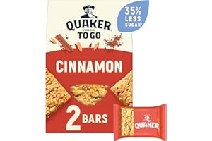 Quaker Porridge To Go Cinnamon Squares, 55 g, Pack of 6
