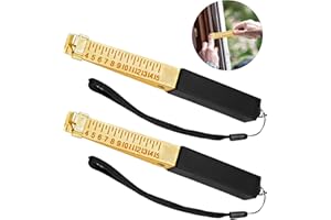 TUNKNEW Fire Door Gap Gauge, 1-15mm Wedge-Shaped Vernier Feeler Gauge for House Engineering Inspection, Flatness Measuring Tool, Engineering Ruler, Durable Material (0.5MM) (2)