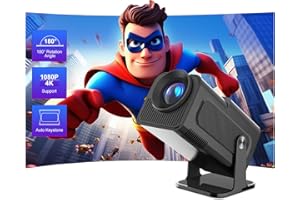 MAGCUBIC Mini Proyector, Proyector Portátil Nativo 1080P/4K FHD con Rotación de 180°, Proyector de Video Pequeño Admite 2.4/5G Dual WiFi6 y BT 5.0, con Android e iOS 11.0 Proyector Inteligente