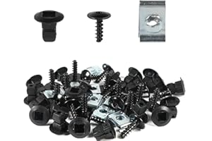 OTUAYAUTO Radkasten Radhausschale Clips Reparatursatz 40-tlg Kompatibel mit Skoda Octavia, VW Golf IV - Bora Radkastenschutz Befestigungsclipsset für VW Passat Variant, Polo 9N, Golf IV Variant