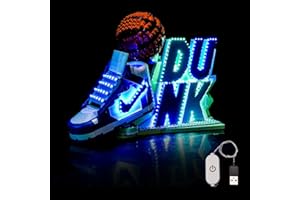 BRICKBLING Set di luci a LED compatibile con Lego 43008 Nike Dunk x Set (non un modello), interruttore touch dimmer set di illuminazione decorativa compatibile con Lego Nike Dunk x Set 43008 giocattolo creativo