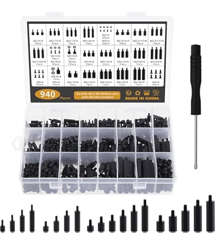 YOKIVE 25x M4 Abstandshalter Nylon - 40+6mm PCB Halterungen Schrauben