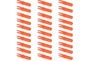 NIKA ARCHERY 30 Stück Pfeilnocken Ersatznocken für das Bogenschießen ID6,2 mm/0,244 Zoll Einsätze aus Kunststoff, Ersatznocken für die Bogenjagd