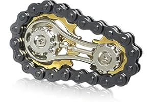 FUFUPAW Fidget Toys, Getriebe Design für Stressabbau, Premium Kette Slider, Kompaktes Getriebe Chain Toy für Büro und Schule, Antistress Spielzeug Finger Entspannung Toy für Erwachsene und Kinde