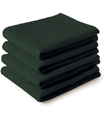 Artoid Mode Groene 100% Katoen Zachte Keuken Reinigingsdoeken 30x30 cm, Pack van 6 Vaatdoeken Handdoeken Wasbaar Absorberend voor Afwassen