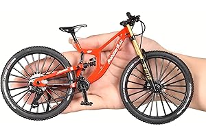 GENERIC 1: 10 ratio die cast alloy mini BMX mountain bike finger bike model toy desktop decoration craft suitable for bike enthusiasts, bike racers, children, boys and girls (red)