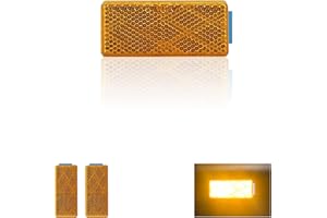 MGMSINYO Reflector 70X30mm Self Adhesive rectangle Safety Waterproof Stick on for driveway mailbox trailer