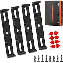 Portatarga Auto GENMAG Senza Cornice - Universale, Legale, Invisibile, Con Kit Viti, Per Anteriore/Posteriore