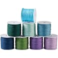 Cordon Nylon Tressé 0,8 Mm - 98 M, Pour Bracelets Shamballa, Macramé Et Bijoux DIY