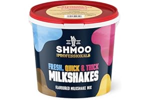 Shmoo Raspberry & White Chocolate Flavour Milkshake, Fresh Thick Ice Cream Textured Raspberry Milkshake Powder Base 1.8kg (138 Regular Servings Per Tub)