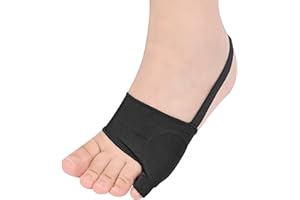DYKOOK Tailors Bunion Corrector 1Pair Bunionette Sleeves Built-in Gel Pads Silicone Cover Guard With Non-slip Strap to Relief Bunion Pinky Toe Pain, Straighten Bunionette,Overlapping toe(Black-Large)