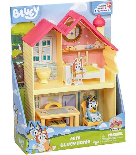 Rocco Giocattoli – Le Supermarché De Bluey – Playset Avec 2 Figurines, Accessoires, Autocollants Et Interphone 24 Phrases – Dès 3 Ans