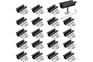 GETLITOOL 20PCS Pince Centrale Solaire avec Coulisse Solaire M8 Profilé alu Alu ,Pince Centrale pour Modules - Largeur 70 mm Distance 20 mm