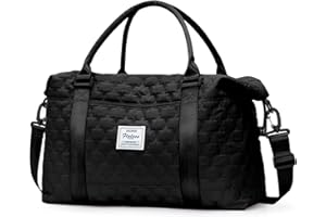 SEAFEW Reisetasche Damen Sporttasche Handgepäck Tasche Weekender Bag Schwimmtasche Wasserdicht Travel Bag Duffle Bag Fitnesstasche Trainingstasche Frauen für Reise Gym,H1-Schwarz