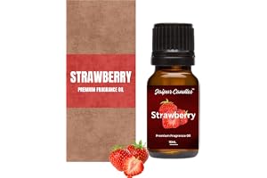 Jaipur Candles Strawberry Fragrance Oil 15 ml Aroma Oil for Home Fragrance Best for Aromatherapy Use in Diffusers, Candles, Air Fresheners (15ML, Strawberry)