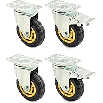 LONTAN Lot De 4 Roulettes Pour Meubles Avec Frein - En Forme