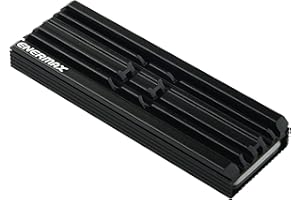 ENERMAX Czarny radiator termiczny do SSD M.2 2280 jednostronny i dwustronny aluminium, kompatybilny z PS5