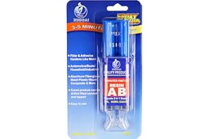 XUDOAI Colle époxy Power, Transparente-Seringue, Repairs Hard Plastic, Metal, Fiberglass, 25ml.