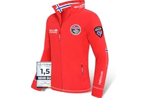 Nebulus Herren Fleecejacke EXPLORE, warme Fleece Jacke, mit langem Full-Zip Reißverschluss