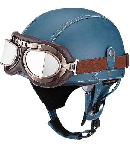 ECE Omologato Retrò Mezzo Conchiglia Casco,Casco Da Moto Aperto