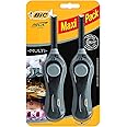 BIC MegaLighter Multipurpose Lighters, Black, Pack of 2