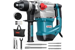 ENEACRO SDS-Plus Martello Perforatore 1500W, Potente Martello Demolitore 7J con Frizione di Sicurezza e Controllo delle Vibrazioni, 4 Funzioni, Inclusi Scalpelli, Punte e Borsa Attrezzi