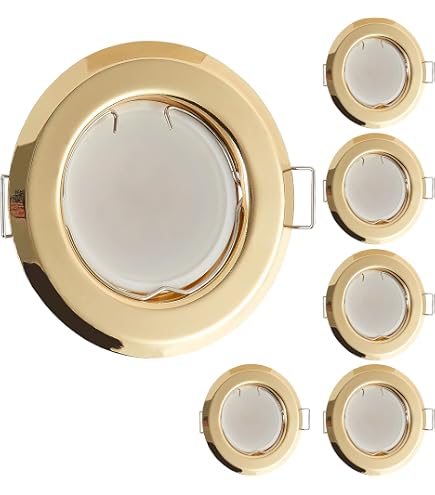 Spots Encastrables Paulmann Choose - Laiton Brossé - IP44 - Lot De 3 - Sans Ampoules