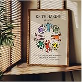 Fark Tanıtım Keith Haring &Ccedil;er&ccedil;evesiz Poster, Modern Dekoratif &Ccedil;er&ccedil;evesiz Poster, Tablo, KeithHaring, 21 x 30