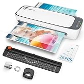 Buyounger Laminator, Laminator A3, Laminating Machine | 60s Quick Heating, Cold/Hot Mode with Bags, Anti Overheating/Auto Pow