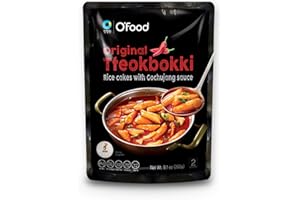 O'Food Topokki Original con salsa Gochujang – Torta di riso coreana – Piccante e autentico – OG ASIA – 260 g