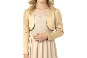 BlackButterfly Bambini Raso Manica Lunga Bolero Ragazze