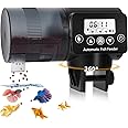 Automatic Fish Feeder Food Dispenser : Programmable Auto Fish Feeder for Aquarium - 200ML Timer Feeder with LCD Display for Weekend Vacation Working