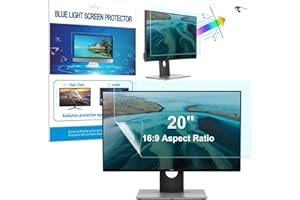 ‎HARUYO HaruYo 20 Zoll Computer Monitor Schutzfolie, Anti-Blaulichtfilter Blendschutz Matt Displayschutzfolie für Monitor PC Bildschirmschutz (20.1” 16:9 443 x 248 mm)