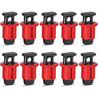 Dispositif De Verrouillage Pour Disjoncteur – Lot De 5, En Nylon Et Acier, Compatible Disjoncteurs Unipolaires/multipolaires Jusqu’à 60A