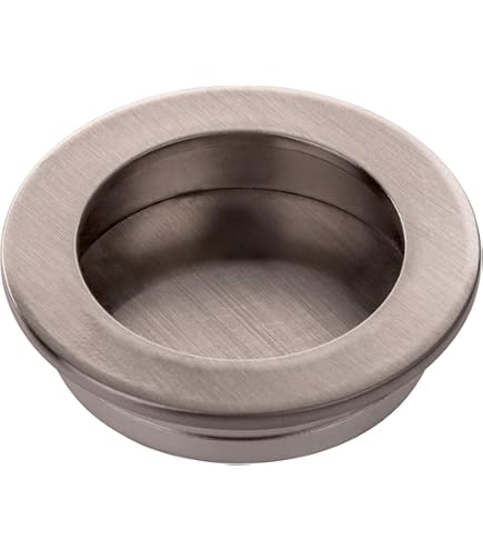 Maniglia Rotonda Per Porte Scorrevoli - &Oslash;35mm, Oro Lucido, Ad Incasso