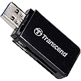 Transcend Multifunctional Card Reader in Black (with a SD and microSD card slot and a USB connector) USB 3.1 Gen 1 TS-RDF5K
