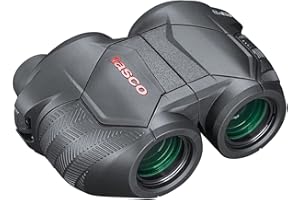 TASCO - Jumelles d'Observation pour Adultes - 8x25 - Focus Free - Prisme en Toit - 100825 - Noir - Mise au Point Automatique - Autofocus - Housse de rangement - Sangle Tour de Cou - Compacte