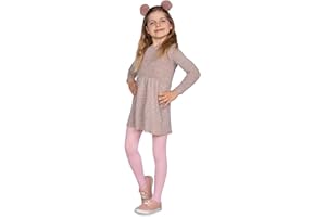 looksy Collant Solido 40 DEN Opaco Morbido Microfibra Bambini Piedi Collant Casual Danza Scuola Balletto Età 3-12