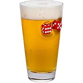 Kırmızı Zarlı &Ouml;zel Bira Bardağı Zar 465cc