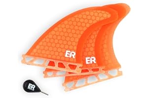 Eisbach Riders Surfboard Future Fiberglass Honeycomb Thruster Fin Set - Pinne per Tavola da Surf e SUP - Size Small/Medium/Large