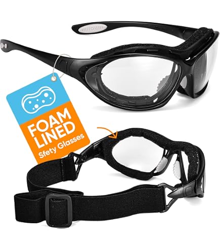 FGAQLUK Anti-Pollen-Allergie-Brille, Polarisierte Sonnenbrille, Anti-Blaulicht-Anti-Beschlag-Brille, Dreidimensionaler Schutz, Geeignet for Menschen Mit Empfindlichen Augen(Color:Black 2) Baumarkt